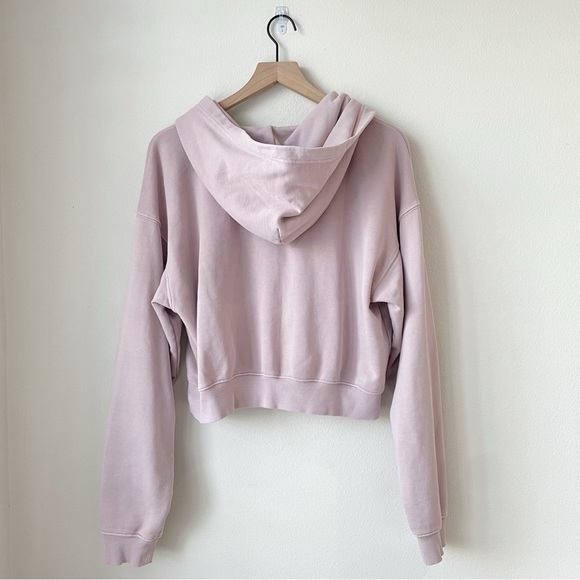 Aritzia TNA Terry Fleece Boyfriend Boxy Zip Up Hoodie Lilac Sugarplum 
Size M - Picture 7 of 10